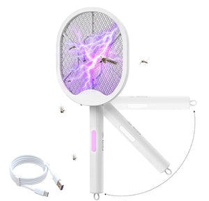 RAQUETA MATA MOSQUITOS RECARGABLE | 4 en 1